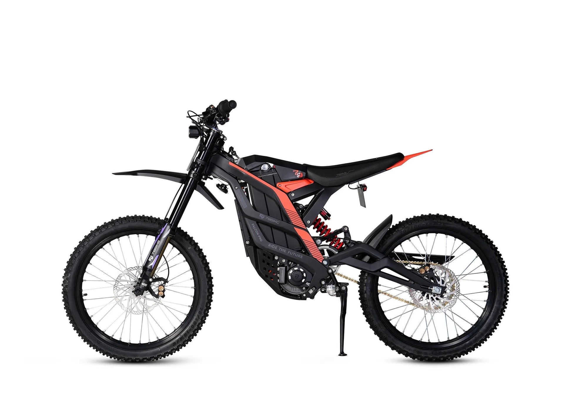 79BIKE Falcon Pro 14 kW Offroad Kenshi Black Rot Seitenansicht