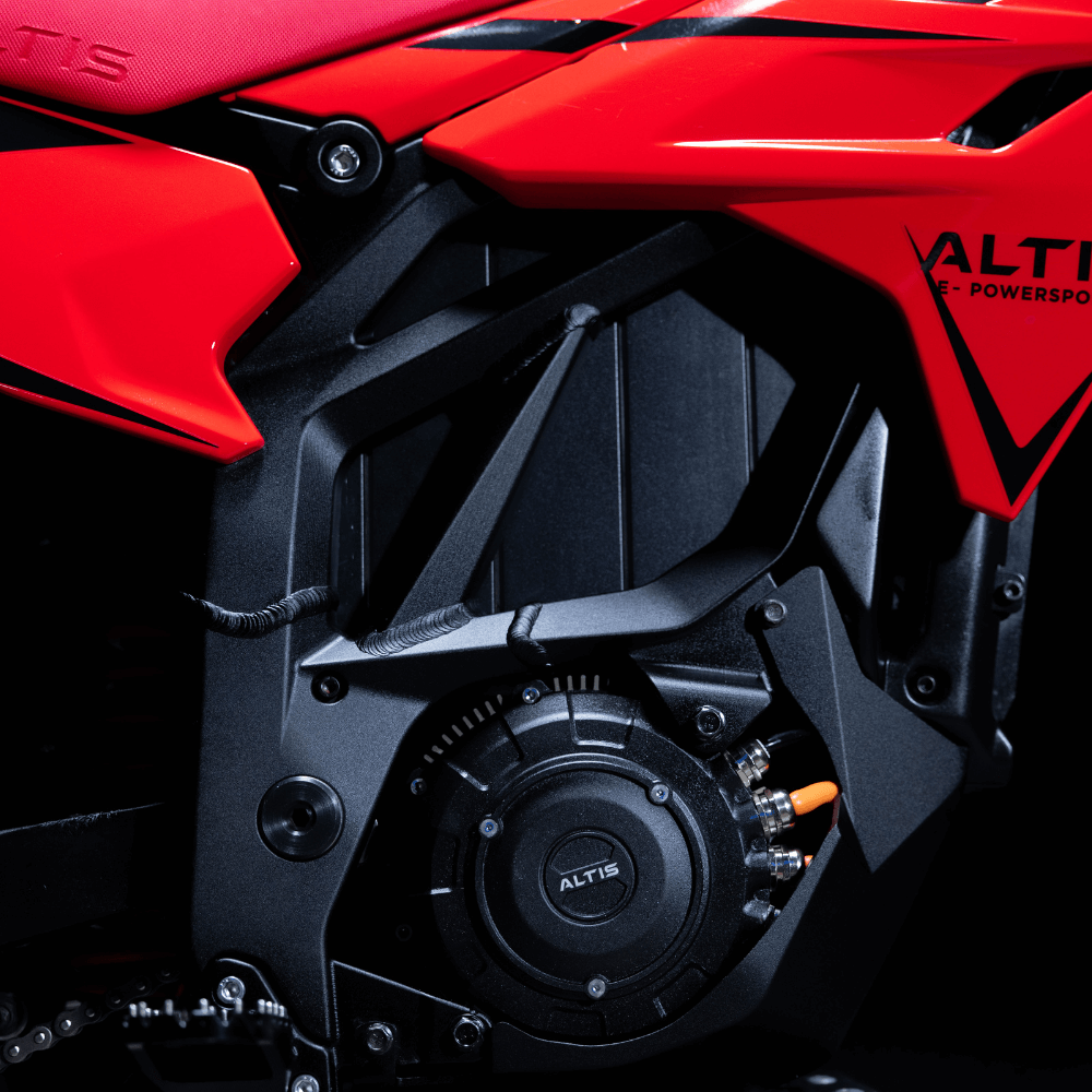 Altis Sigma Motor und Seitenverkleidung in Detailansicht