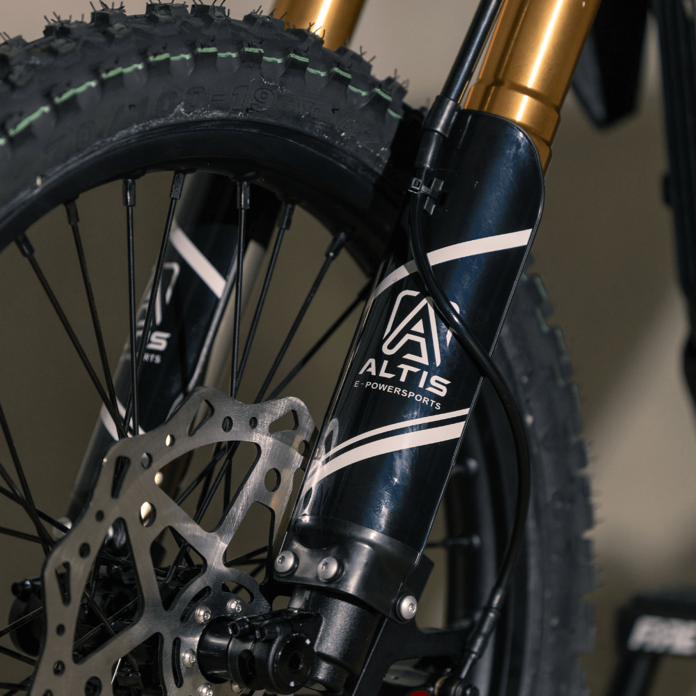 Altis Sigma Vorderrad mit Bremsscheibe in Detailansicht