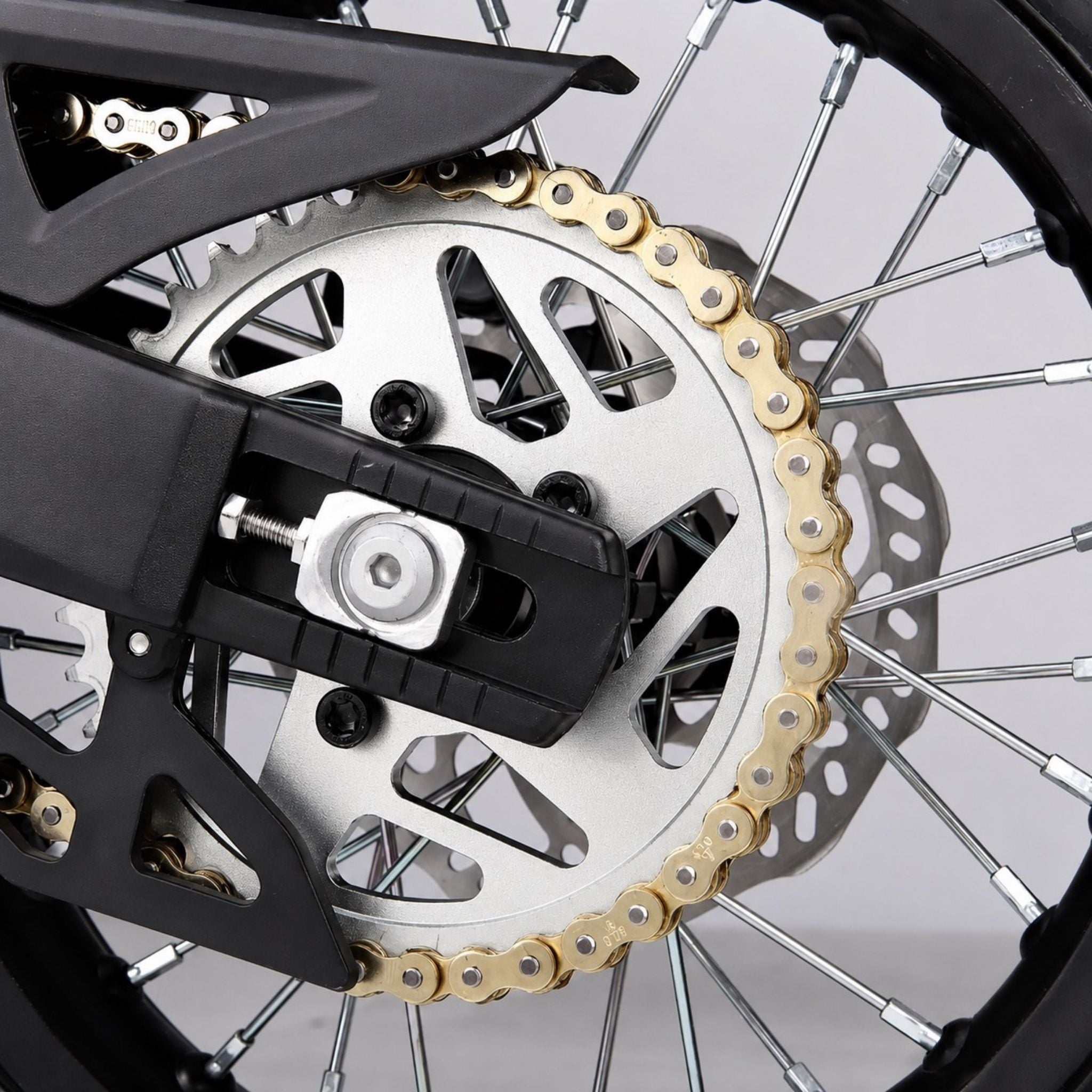 E-RIDE PRO MINI R Hinterrad mit Kettenblatt und Antrieb