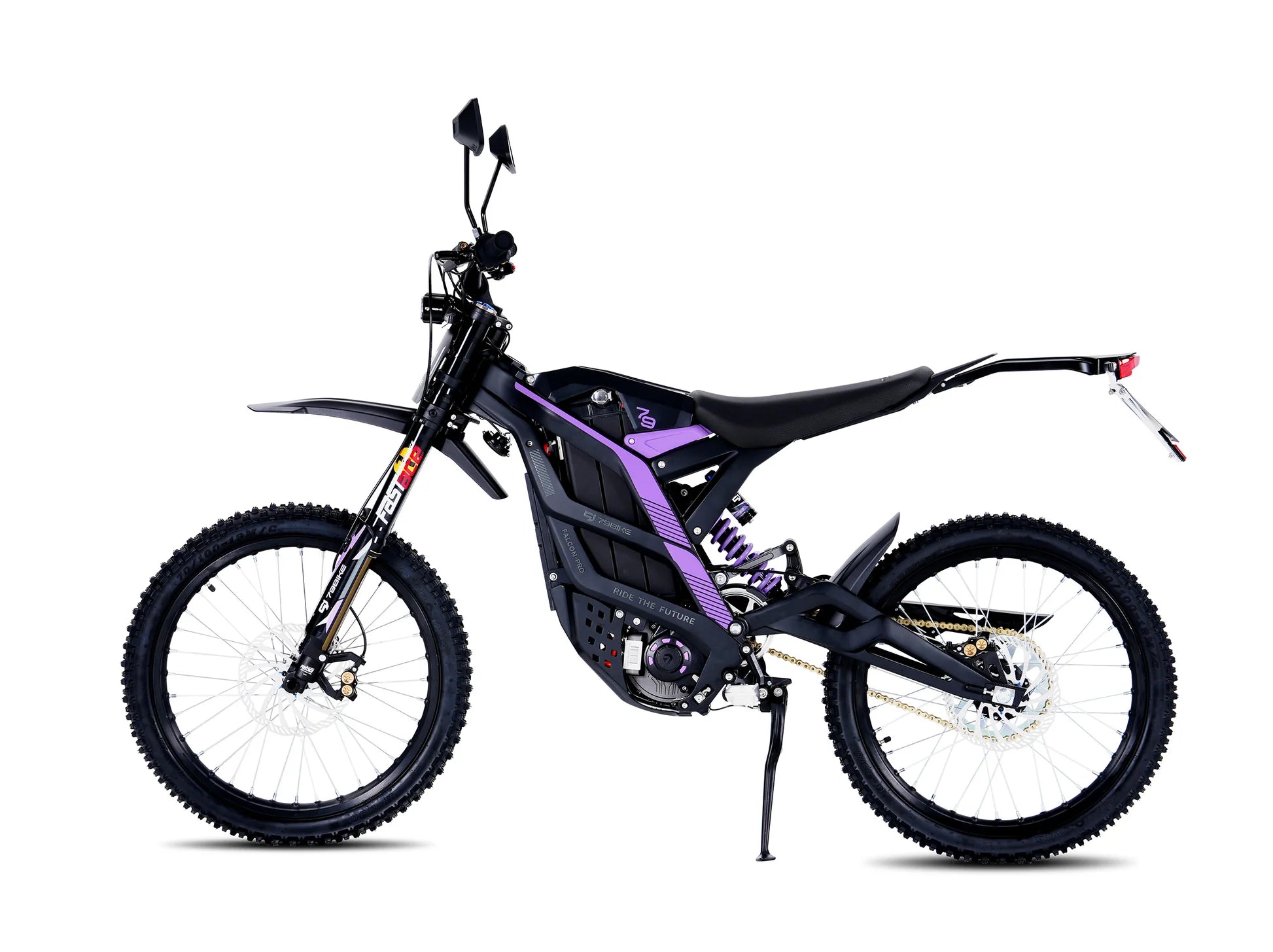 79BIKE Falcon Pro 14 kW L1e Kenshi Black Lila Seitenansicht