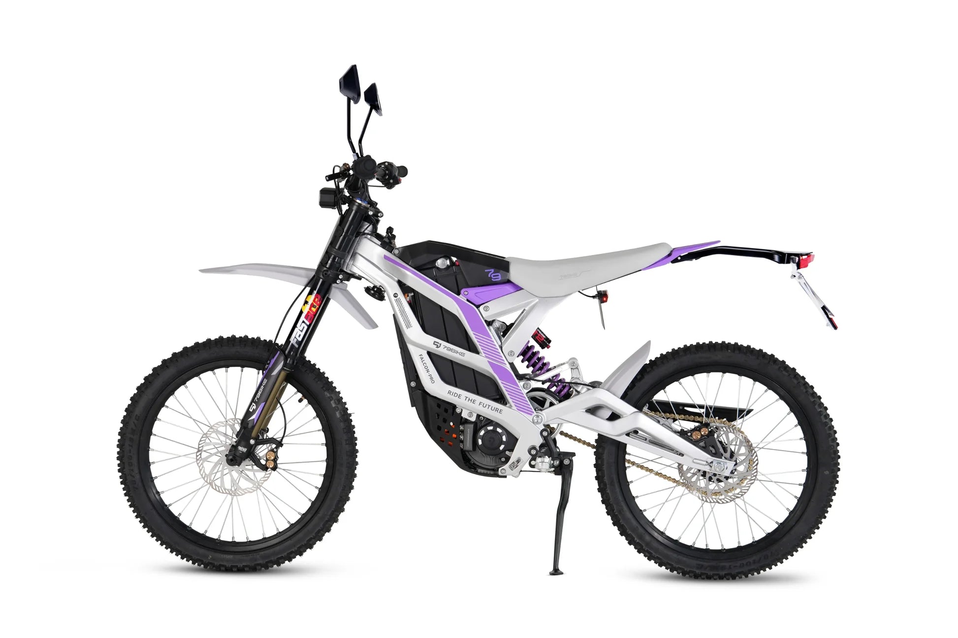 79BIKE Falcon Pro 14 kW L1e Silver Metallic Lila Seitenansicht