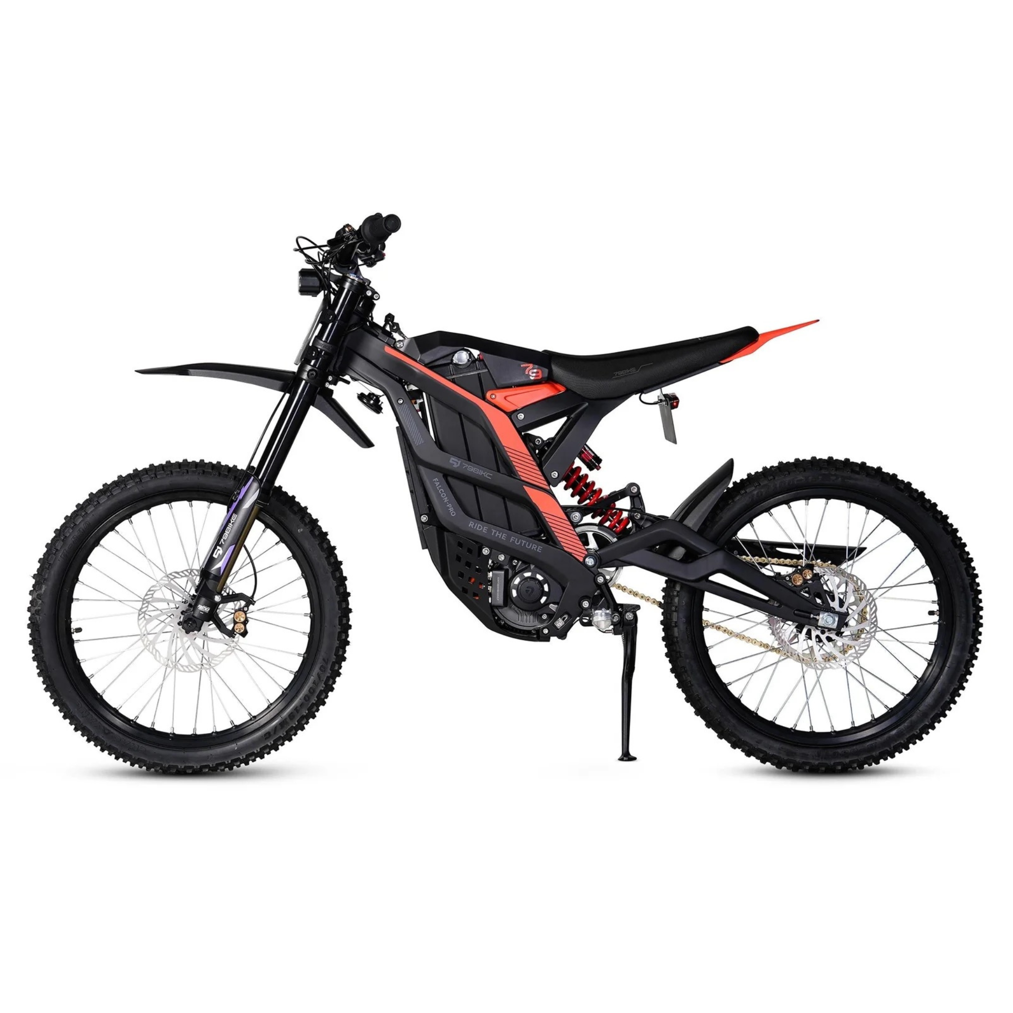 79BIKE Falcon Pro 14 kW Offroad Kenshi Black Rot Seitenansicht