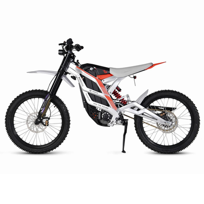 79BIKE Falcon Pro 14 kW Offroad Kenshi Silver Metallic Rot Seitenansicht
