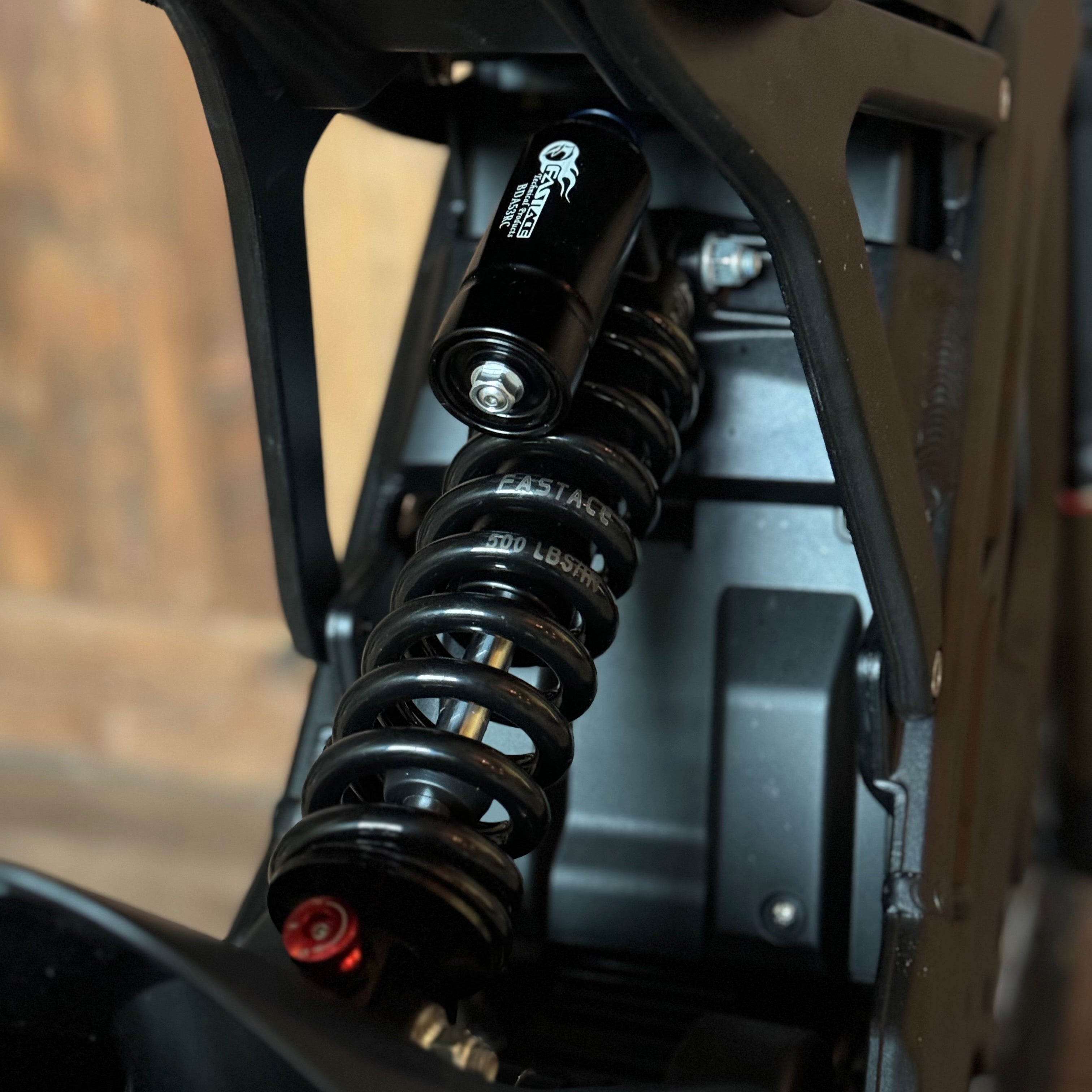 Hinteres Federbein der E-Ride Pro SS 3.0 in Detailansicht