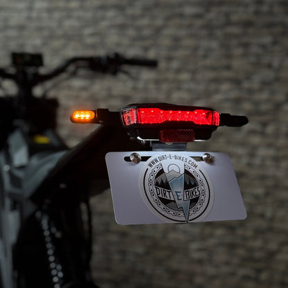 Heck der E-Ride Pro SS 3.0 mit Rücklicht und Kennzeichenhalter
