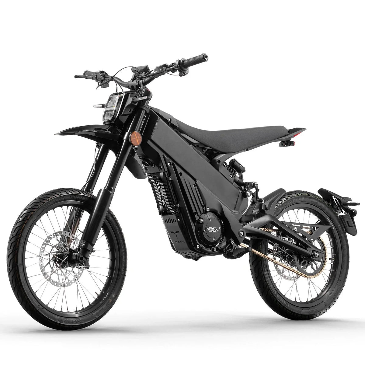 Talaria X3 Pro 5 kW L1e Schwarz in Front-Seitenansicht